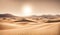 Sunny desert landscape, tranquil beauty