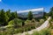 Sunny exterior view of the Myriad Botanical Gardens