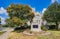 Sunny exterior view of the Plymouth Congregational Church