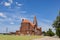 Sunny exterior view of the Saint Rose of Lima Catholic Church