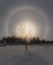 Sunny halo on lake Ladoga