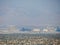 Sunny high angle view of the Strip skyline