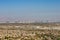 Sunny high angle view of the Strip skyline