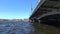 Sunny June day at the Annunciation bridge. Saint Petersburg, Russia