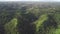 Sunny jungle hills aerial: Philippines landmark at Legazpi town, Mayon Mount, Asia. Asian landscape