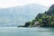 Sunny Lake Como landscape