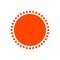 Sunny Logo Design Element, vector illustration isolated on white background.