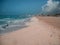 Sunny morning in a beach in Cancun