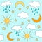 Sunny seamless baby pattern, wallpaper