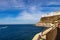 Sunny seascape on the Spanish Canary Island of Gran Canaria between Puero Rico and Playa Amadores