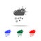 sunny sleet whether icon. Elements of weather in multi colored icons. Premium quality graphic design icon. Simple icon for website