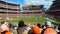 A sunny Sunday of Browns` fans at First Energy Stadium in Cleveland, Ohio