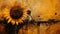 Sunny Sunflower: Industrial Surrealism With Street Art Sensibilities