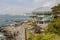 Sunny view of the APEC House and Guangan Bridge