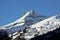 Sunny view of Austrian High Tauern Alps in winter