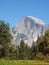 Sunny view of the beautiful half dome