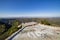 Sunny view of the beautiful landscape on Topanga Lookout