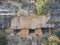 Sunny view of the cliff home in Walnut Canyon National Monument