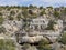 Sunny view of the cliff home in Walnut Canyon National Monument