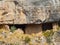 Sunny view of the cliff home in Walnut Canyon National Monument