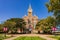 Sunny view of the Davis Administration Building of Friends University