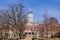 Sunny view of the Dr. Richard H. Jesse Hall of University of Missouri