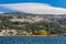 Sunny view of the Eldorado mountain in Lake Tahoe area