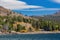 Sunny view of the Eldorado mountain in Lake Tahoe area