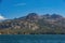 Sunny view of the Eldorado mountain in Lake Tahoe area