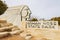 Sunny view of the entrance sign of Roman Nose State Park