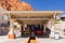 Sunny view of the entrance stairs in Tuacahn Amphitheatre