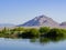 Sunny view of the Frenchman Mountain