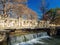 Sunny view of the landscape around Brackenridge Park