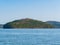 Sunny view of the landscape of Broken Bow Lake in Beavers Bend State Park