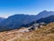 Sunny view of the landscape of Hehuanshan