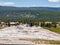 Sunny view of the landscape of Lion Geyser Group