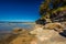 Sunny view of Shelly Beach at Caloundra, Sunshine Coast, Queensland