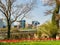 Sunny view of the Skyline of Arlington, VA from Francis Scott Key Memorial