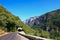 Sunny view of a tunnel in Tioga road