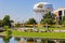 Sunny view of the water tower of Wichita State University