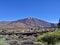 Sunny weather and wonderful views of the Teide volcano on the island of Tenerife.