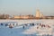 Sunny winter day in St. Petersburg