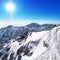 Sunny winter view of High Tatras, Slovakia