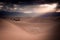 Sunray over Mesquite flat sand dunes field