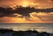 Sunrays Clouds Ocean Hatteras NC Sunrise