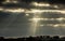 Sunrays over Engine House, Cornwall