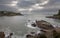 Sunrays over the Sea, Fowey Estuary, Cornwall