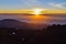 Sunrise above the clouds at Mount Kenya