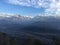 Sunrise above Himalayan Mountains - View from Sarangkot, Nepal.