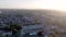 Sunrise Aerial View of the City of St Albans and its Cathedral in England